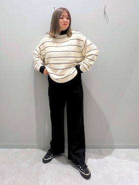 「GLOBAL WORK Smile Seed Store（グローバルワーク スマイルシードストア）のアイテム」を使った、rumi.さん（レディース・160cm）の秋コーディネート