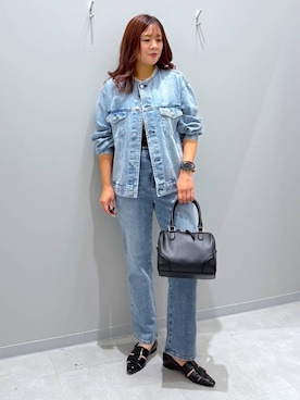 「アイテム（デニムジャケット）」を使った、rumi.さん（レディース・160cm・30代）の秋コーディネート