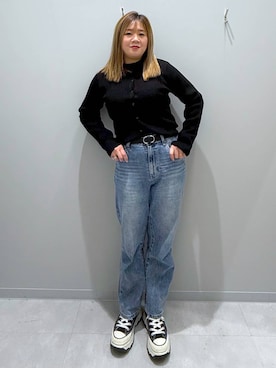 「家族旅行」｜「アイテム（パンツ）」を使った、rumi.さん（レディース・160cm）の春コーディネート