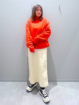 「アイテム（スウェット）」を使った、rumi.さん（レディース・160cm・30代）の秋コーディネート