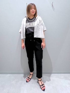 「家族旅行」｜「アイテム（アクセサリー）」を使った、rumi.さん（レディース・160cm）の夏コーディネート