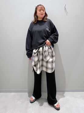 「アイテム（スウェット）」を使った、rumi.さん（レディース・160cm・30代）の秋コーディネート