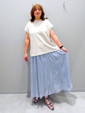「家族旅行」｜「アイテム（アクセサリー）」を使った、rumi.さん（レディース・160cm）の夏コーディネート