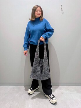 「家族旅行」｜「アイテム（トートバッグ）」を使った、rumi.さん（レディース・160cm）の秋コーディネート