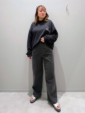 「アイテム（スウェット）」を使った、rumi.さん（レディース・160cm・30代）の秋コーディネート