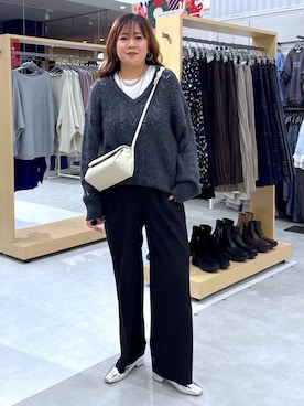 「アイテム（その他シューズ）」を使った、rumi.さん（レディース・160cm・30代）の冬コーディネート