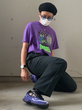 「ADER error」｜「アイテム（スラックス）」を使った、Aymさん（メンズ・163cm）の夏コーディネート