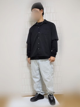 「airforce1」｜「アイテム（帽子）」を使った、KJさん（メンズ・170cm）の夏コーディネート