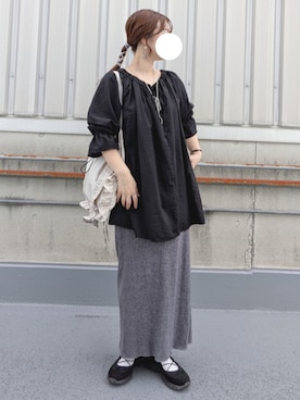 「GLOBAL WORK（グローバルワーク）のアイテム（スカート）」を使った、y + aさん（レディース・160cm）の秋コーディネート