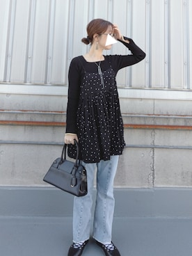 「green label relaxing（グリーンレーベルリラクシング）のアイテム」を使った、y + aさん（レディース・160cm）の春コーディネート