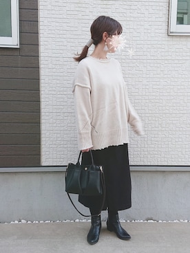 y + aさん（レディース・160cm）の冬コーディネート