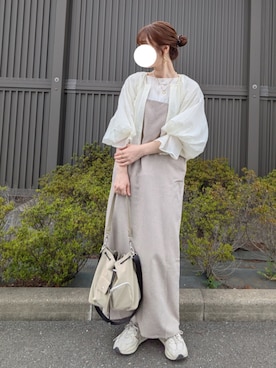 「LOWRYS FARM（ローリーズファーム）のアイテム（ジャケット/アウター）」を使った、y + aさん（レディース・160cm）の春コーディネート