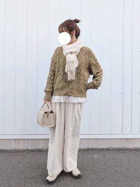 「studio CLIP（スタディオクリップ）のアイテム」を使った、y + aさん（レディース・160cm）の冬コーディネート