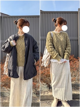 y + aさん(レディース・160cm)の冬コーディネート