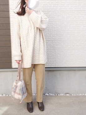 y + aさん（レディース・160cm）の冬コーディネート