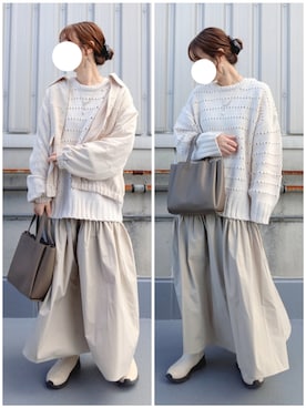 「LAKOLE（ラコレ）のアイテム」を使った、y + aさん（レディース・160cm）の秋コーディネート