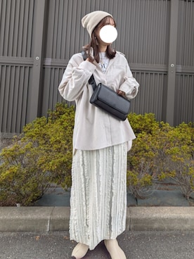 「アイテム（ボディバッグ/ウエストポーチ）」を使った、y + aさん（レディース・160cm）の秋コーディネート