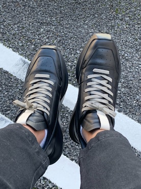 「DRKSHDW by RICK OWENS（ダークシャドウ バイ リックオウエンス）のアイテム（パンツ）」を使った、bunta@さん（メンズ・168cm）の秋コーディネート
