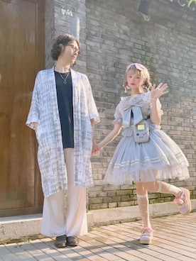 「Lui's（ルイス）のアイテム（サンダル）」を使った、エレンさん（メンズ・183cm）の秋コーディネート