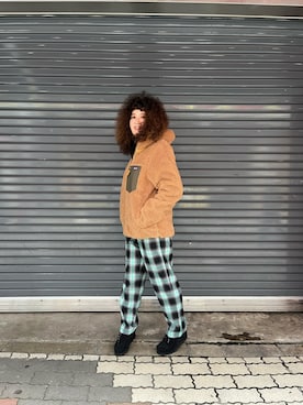 「patagonia」｜「アイテム（モカシン/デッキシューズ）」を使った、さゆるゆるさん（レディース・155cm）の秋コーディネート