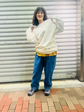 「PAYDAY(ペイデイ)のアイテム」を使った、さゆるゆるさん(レディース・155cm)の秋コーディネート