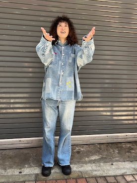 「ROSTER SOX（ロスターソックス）のアイテム」を使った、さゆるゆるさん（レディース・155cm）の冬コーディネート