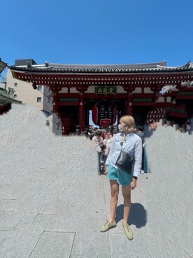「ハイトーンカラー」｜「アイテム（スリッポン）」を使った、ヘジュ©︎さん（レディース・163cm）の春コーディネート
