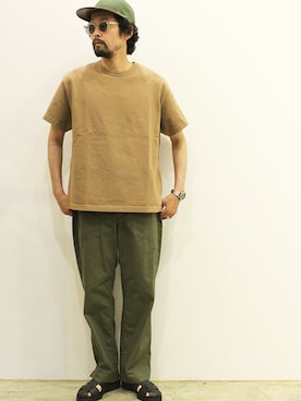「NECESSARY or UNNECESSARY（ネセサリーオアアンネセサリー）のアイテム（パンツ）」を使った、nakajiさん（メンズ・168cm）の夏コーディネート