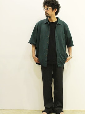 「MANEBU（マネブ）のアイテム」を使った、nakajiさん（メンズ・168cm）の夏コーディネート