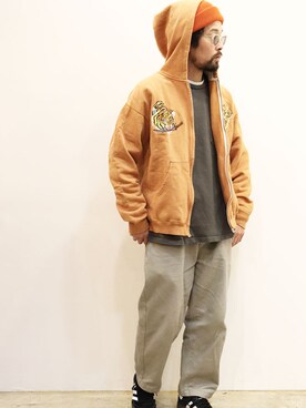 「NECESSARY or UNNECESSARY（ネセサリーオアアンネセサリー）のアイテム」を使った、nakajiさん（メンズ・168cm）の冬コーディネート