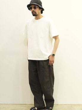 「NOTHIN SPECIAL（ナッシンスペシャル）のアイテム」を使った、nakajiさん（メンズ・168cm）の夏コーディネート