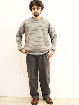 「MANEBU（マネブ）のアイテム」を使った、nakajiさん（メンズ・168cm）の秋コーディネート