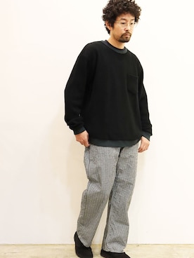 「THE COLORのアイテム」を使った、nakajiさん（メンズ・168cm）の春コーディネート