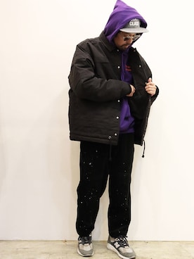 「CHANGES（チェンジズ）のアイテム」を使った、nakajiさん（メンズ・168cm）の冬コーディネート