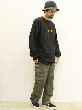 「THE COLORのアイテム」を使った、nakajiさん（メンズ・168cm）の秋コーディネート