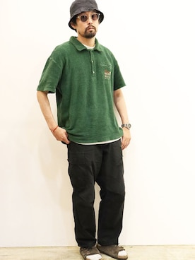 「Ordinary fits（オーディナリーフィッツ）のアイテム」を使った、nakajiさん（メンズ・168cm）の夏コーディネート