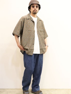 「NECESSARY or UNNECESSARY（ネセサリーオアアンネセサリー）のアイテム（パンツ）」を使った、nakajiさん（メンズ・168cm）の夏コーディネート