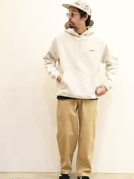 「NOTHIN SPECIAL（ナッシンスペシャル）のアイテム」を使った、nakajiさん（メンズ・168cm）の春コーディネート