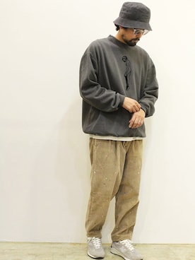 「CHANGES（チェンジズ）のアイテム」を使った、nakajiさん（メンズ・168cm）の冬コーディネート