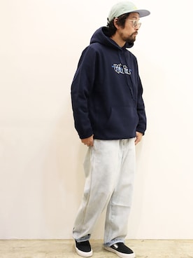 「NOTHIN SPECIAL（ナッシンスペシャル）のアイテム」を使った、nakajiさん（メンズ・168cm）の冬コーディネート