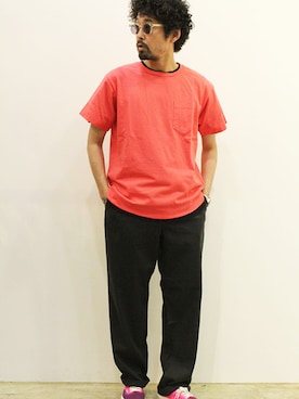 「NECESSARY or UNNECESSARY（ネセサリーオアアンネセサリー）のアイテム」を使った、nakajiさん（メンズ・168cm）の夏コーディネート