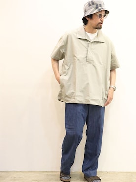 「NECESSARY or UNNECESSARY（ネセサリーオアアンネセサリー）のアイテム（パンツ）」を使った、nakajiさん（メンズ・168cm）の春コーディネート