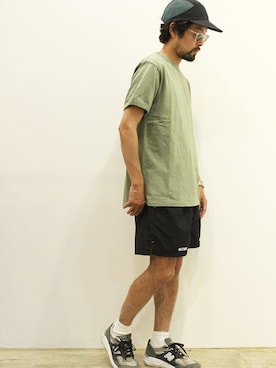 「THE COLORのアイテム」を使った、nakajiさん（メンズ・168cm）の夏コーディネート