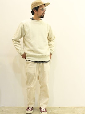 「NECESSARY or UNNECESSARY（ネセサリーオアアンネセサリー）のアイテム」を使った、nakajiさん（メンズ・168cm）の秋コーディネート