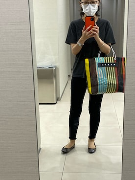 「OLIVER PEOPLES」｜「アイテム（アクセサリー）」を使った、mimiさん（レディース・154cm）の秋コーディネート