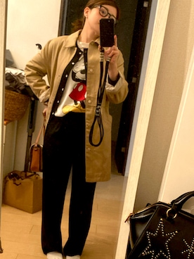 「ZARA（ザラ）のアイテム（トレンチコート）」を使った、AYA★さん（レディース・157cm）の春コーディネート