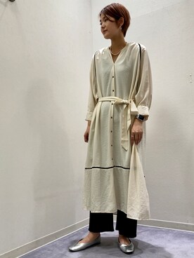 「Bou Jeloud（ブージュルード）のアイテム（ワンピース/ドレス）」を使った、ウエダマナミさん（レディース・167cm）の夏コーディネート
