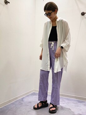 ウエダマナミさん（レディース・167cm）の夏コーディネート