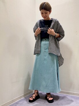 ウエダマナミさん(レディース・167cm)の夏コーディネート