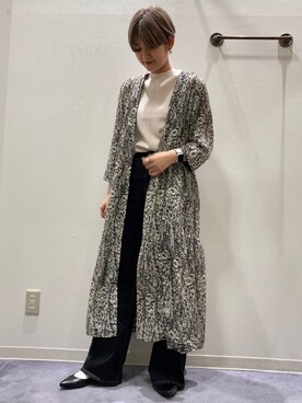 「Bou Jeloud（ブージュルード）のアイテム（ワンピース/ドレス）」を使った、ウエダマナミさん（レディース・167cm）の夏コーディネート